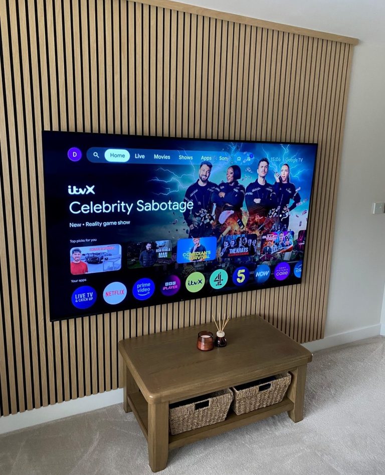 78" Sony Mounted in Lounge